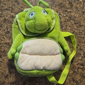 Green Plush Bug Backpack